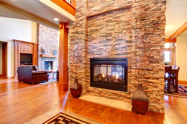 Stone Hearth Installation in Youngstown